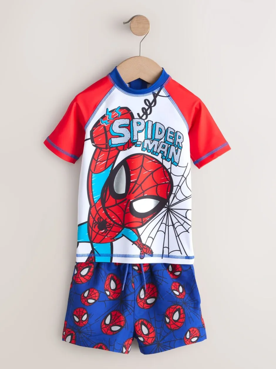 Badkleding|Badkleding*Next - Set van surfhemdje en zwembroek (3mnd -7jr) Spiderman