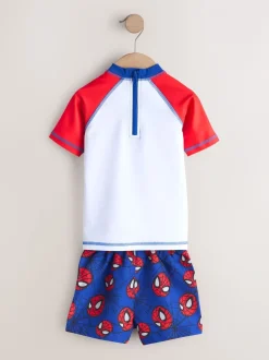 Badkleding|Badkleding*Next - Set van surfhemdje en zwembroek (3mnd -7jr) Spiderman