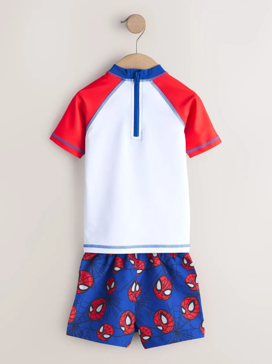Badkleding|Badkleding*Next - Set van surfhemdje en zwembroek (3mnd -7jr) Spiderman
