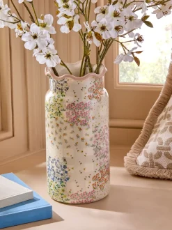 Vazen*Next Spring Floral Ceramic Vase