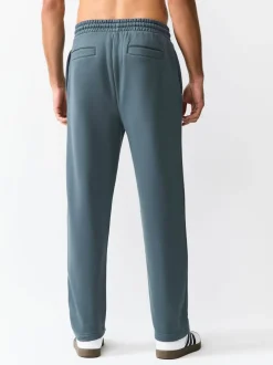 Joggingbroeken|Next Staalblauw - Straight fit - Relaxed Fit Brushback Heavyweight Joggers
