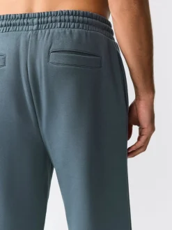 Joggingbroeken|Next Staalblauw - Straight fit - Relaxed Fit Brushback Heavyweight Joggers
