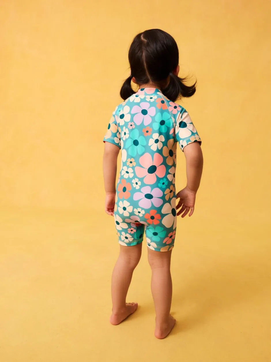 Badkleding|Badkleding|Next Stampy Bloemenprint - Zonbeschermend badpak (3 mnd-10 jr)