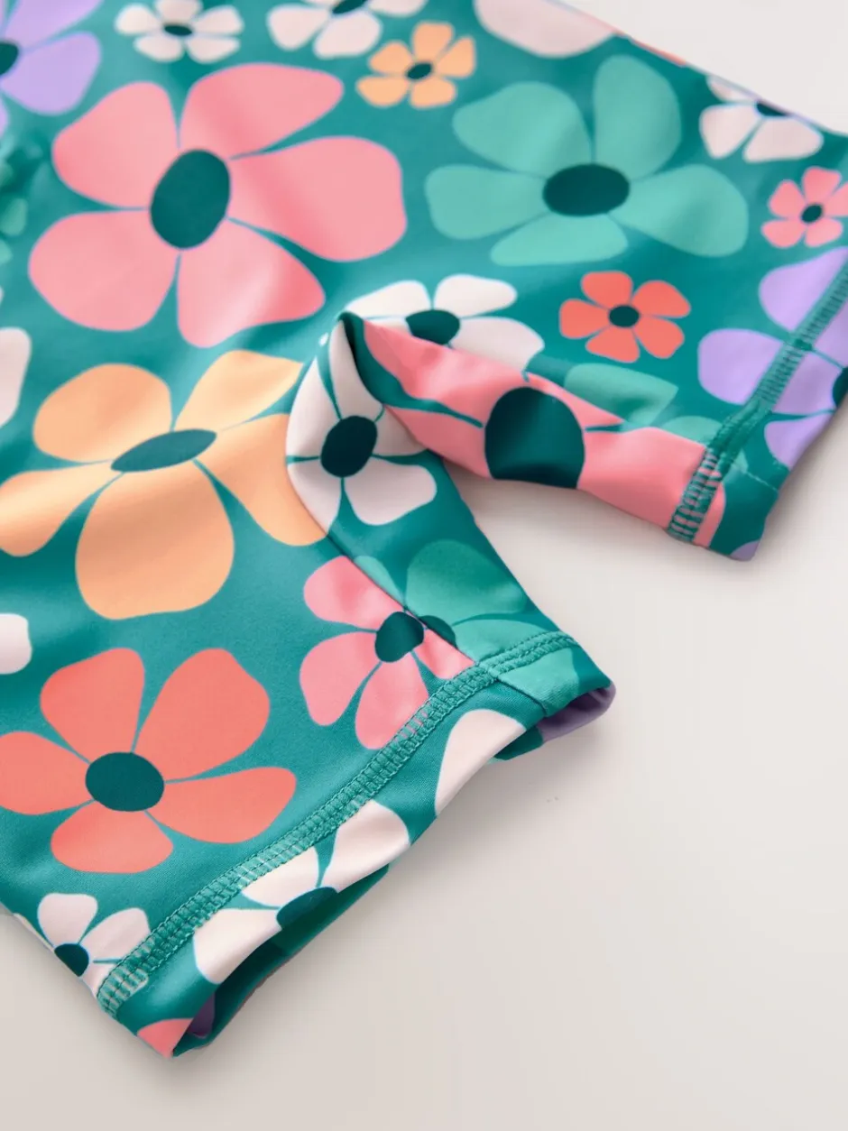 Badkleding|Badkleding|Next Stampy Bloemenprint - Zonbeschermend badpak (3 mnd-10 jr)