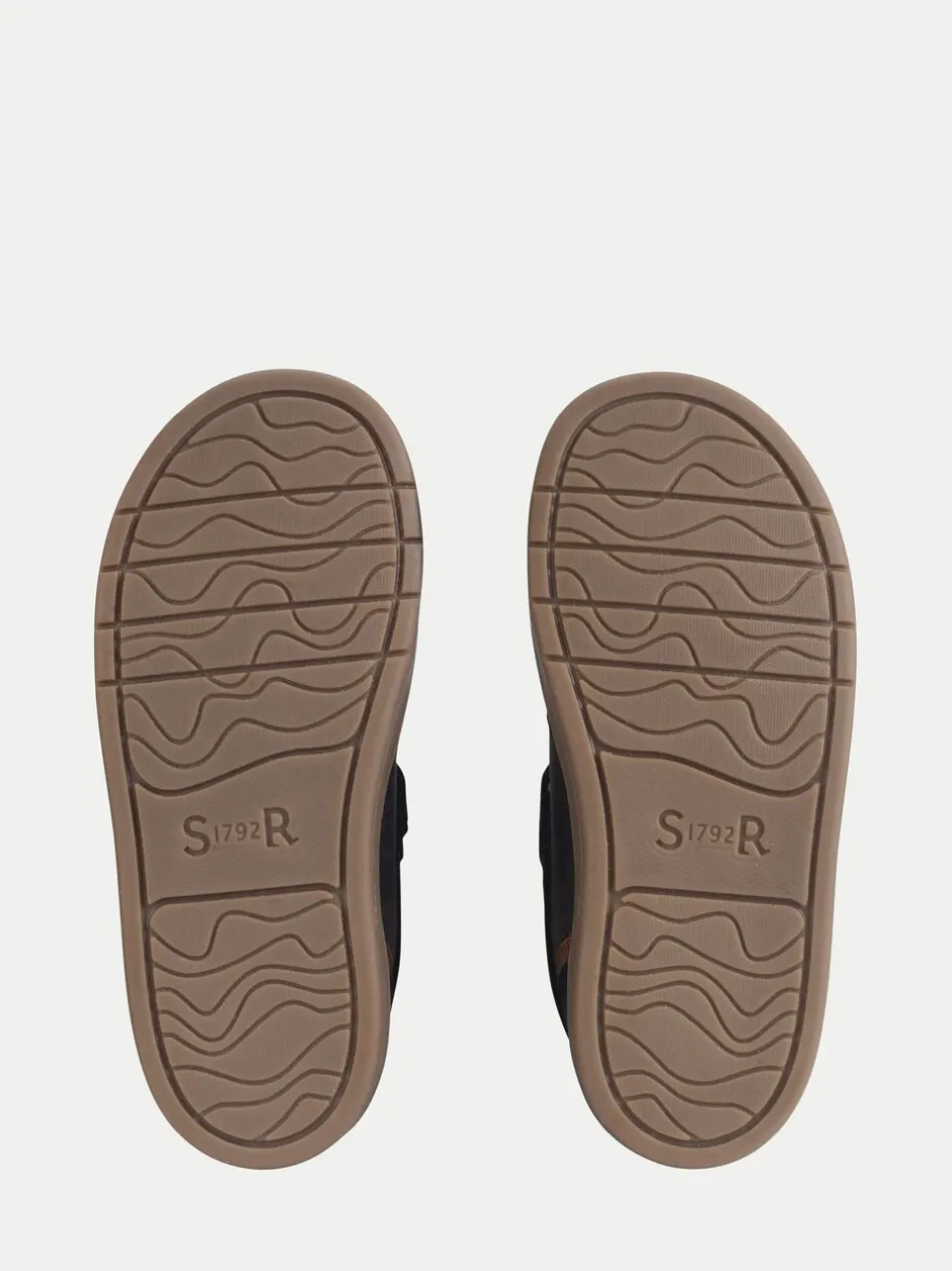 Boots*Start Rite Start-Rite Kids Sporty Orbit Casual Rip-Tape Low Rise Laced Brown Boots