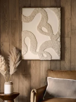 Canvassen En Kunst Voor Aan De Wand*Next Stof Boucle Abstract ingelijste Wanddecoratie