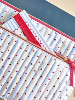 Thuiskantoor*Next Stripe Love Heart Print Laptop Sleeve