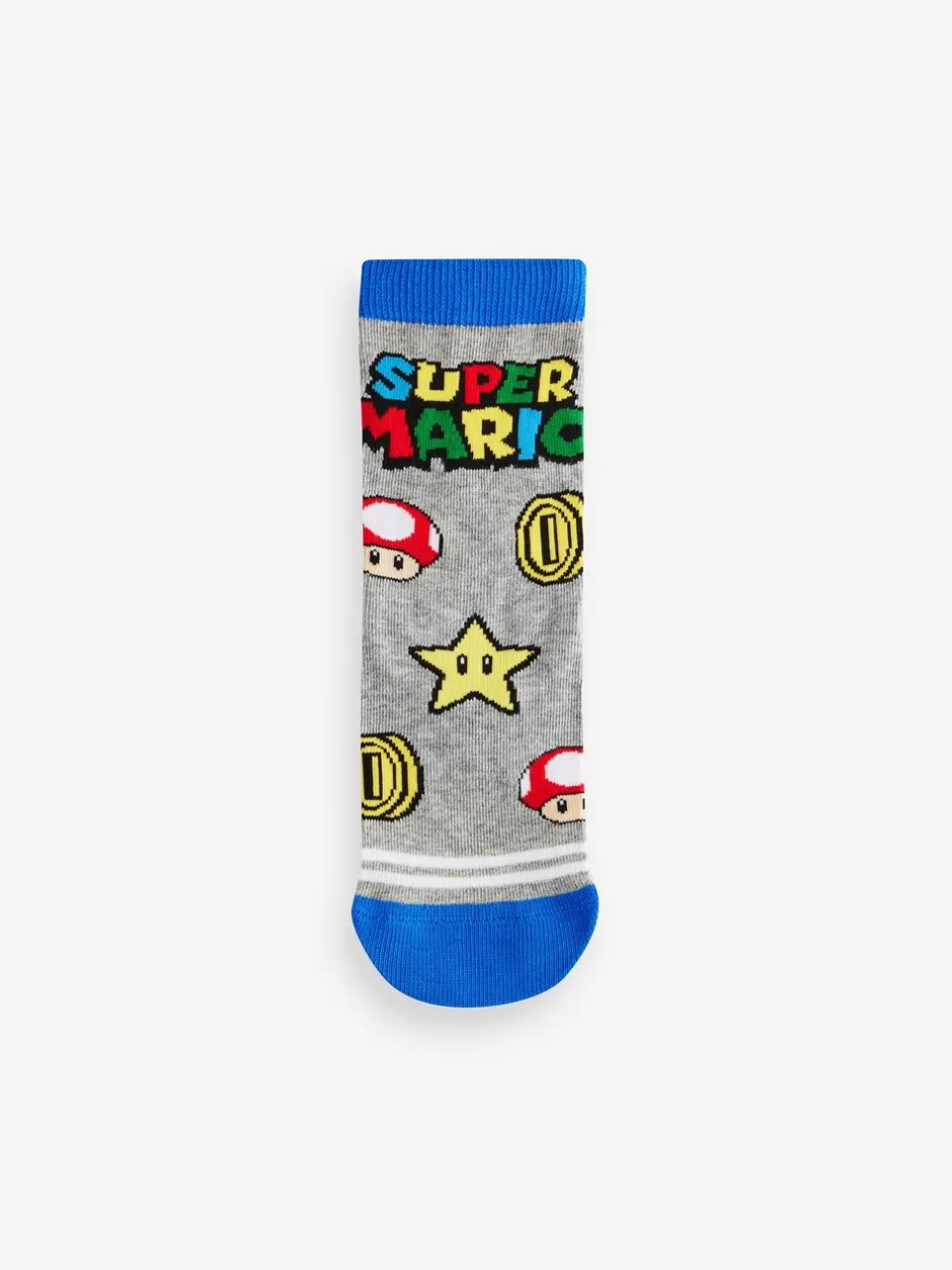 Sokken|Next - Verpakking van 5 paar Character sokken met hoog katoengehalte Super Mario