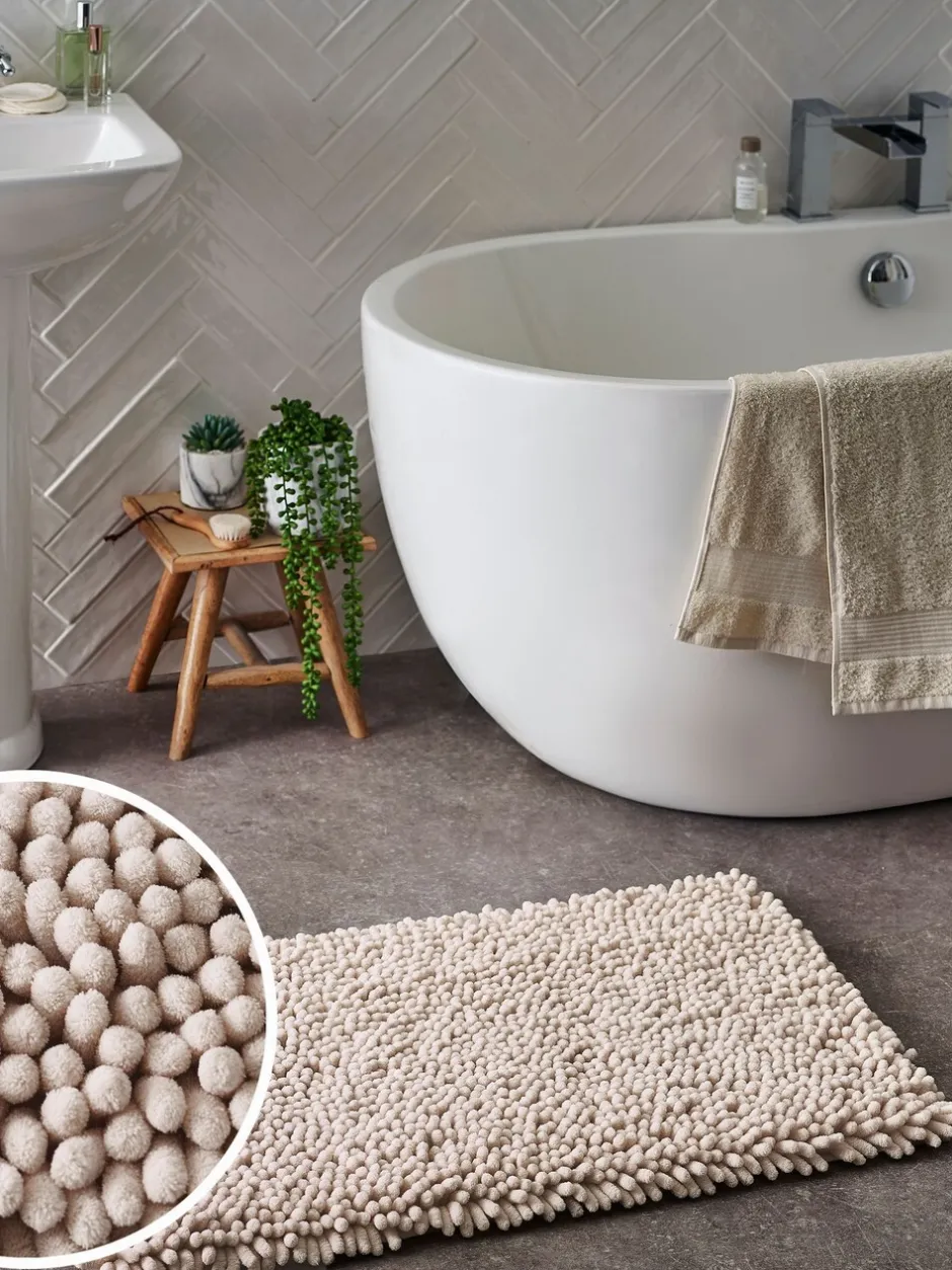 Handdoeken En Badmatten|Next Super pluche bobbeltjesmat