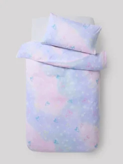 Kinderbeddengoed|Beddengoedsets En Dekbedovertrekken|Next Superzachte 100% geborsteld katoenen dekbedovertrek- en kussensloopset Lila Fairy Light