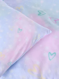 Kinderbeddengoed|Beddengoedsets En Dekbedovertrekken|Next Superzachte 100% geborsteld katoenen dekbedovertrek- en kussensloopset Lila Fairy Light