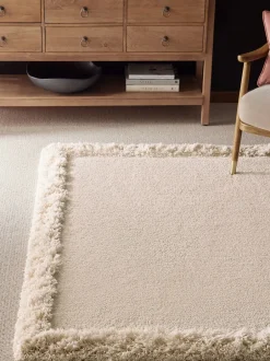 Vloerkleden En Lopers|Vloerkleden En Lopers*Next Tapijt met fluffy rand Ivoor