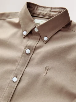 Shirts*Next Taupe - Oxford overhemd (3-16 jr)