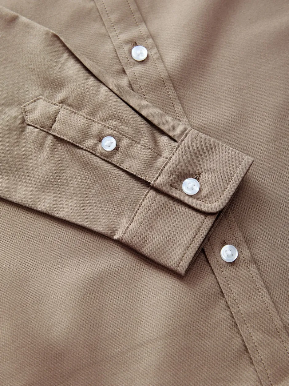 Shirts*Next Taupe - Oxford overhemd (3-16 jr)