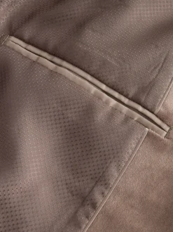 Blazers En Business-Jasjes|Smokings En Feestkleding*Next - Slim Fit - Velvet blazer met zelfrevers Taupe