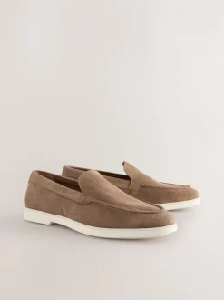 Schoenen|Formele Schoenen|Next - Suède instapschoenen Taupe
