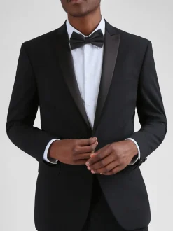 Smokings En Feestkleding|Ted Baker Tailoring Ted Baker - Zwart nauwsluitend smokingjasje