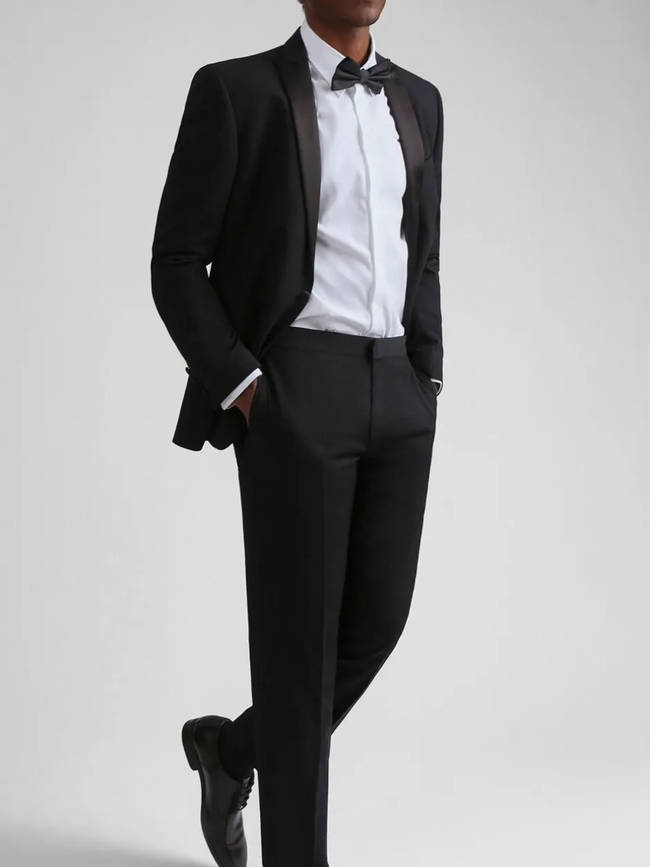 Smokings En Feestkleding|Ted Baker Tailoring Ted Baker - Zwart nauwsluitend smokingjasje