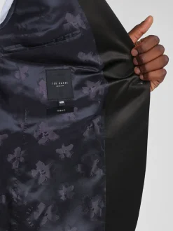 Smokings En Feestkleding|Ted Baker Tailoring Ted Baker - Zwart nauwsluitend smokingjasje