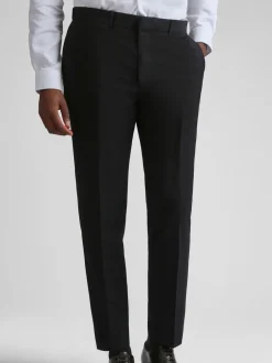 Smokings En Feestkleding|Ted Baker Tailoring Ted Baker - Zwarte nauwaansluitende smokingbroek