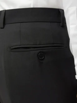 Smokings En Feestkleding|Ted Baker Tailoring Ted Baker - Zwarte nauwaansluitende smokingbroek