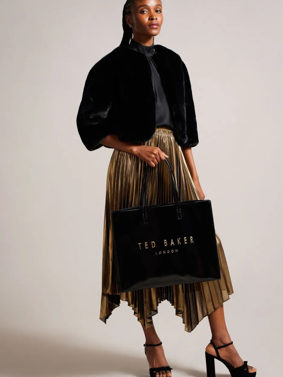 Tassen*Ted Baker Crikon extra grote iconische tas met kreukeffect