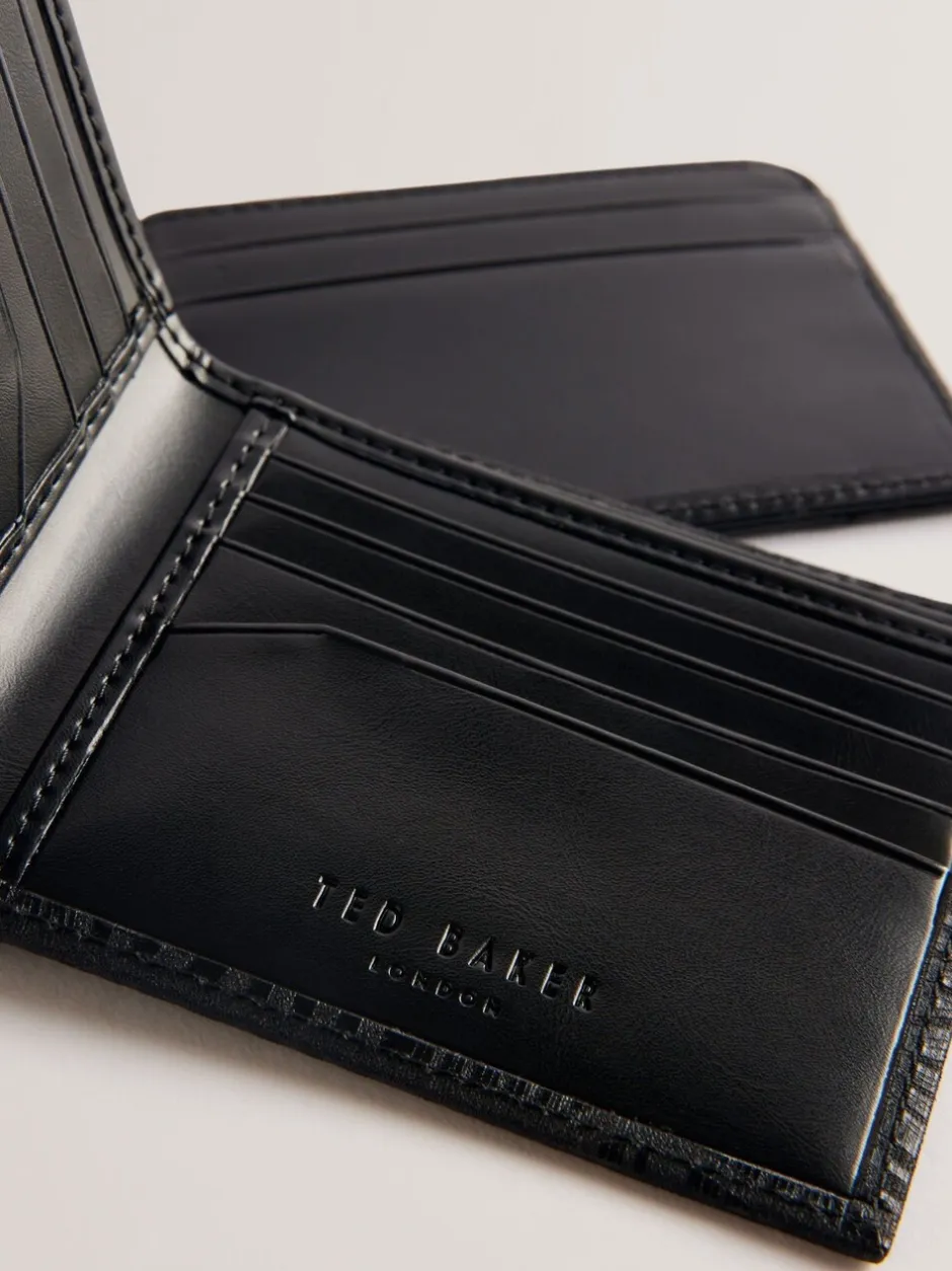 Portemonnees|Ted Baker Etan geëtste leren portemonnee en kaarthouder set