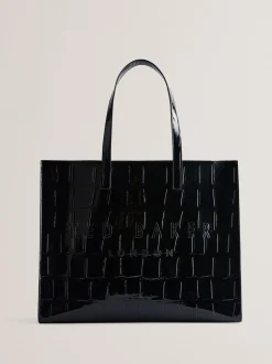 Tassen*Ted Baker grote Allicon-tas met krokodilleneffect