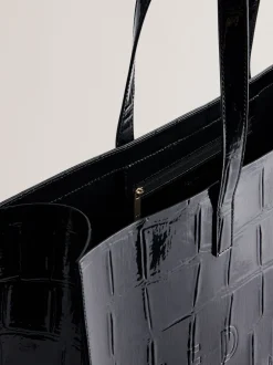 Tassen*Ted Baker grote Allicon-tas met krokodilleneffect