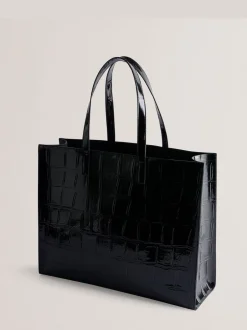 Tassen*Ted Baker grote Allicon-tas met krokodilleneffect