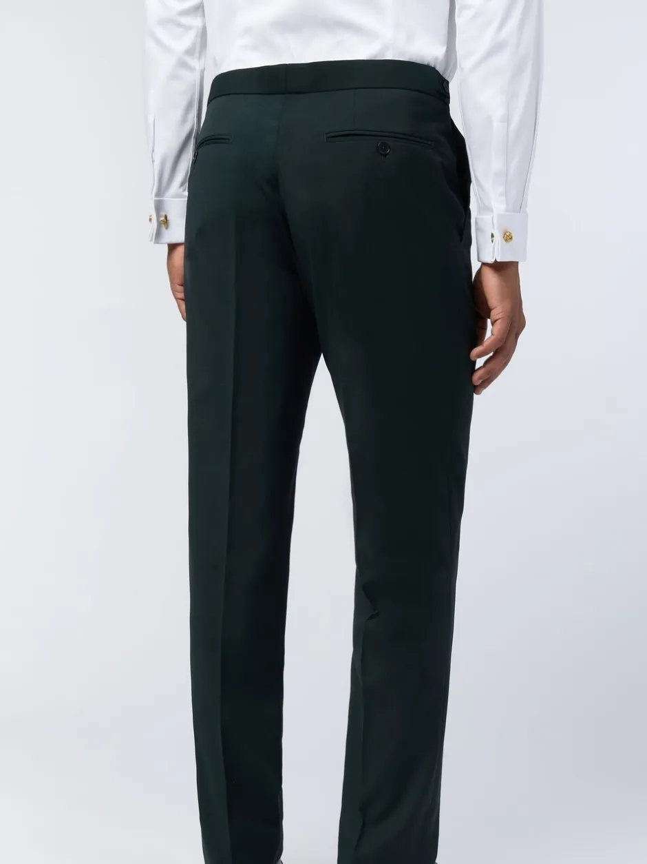 Smokings En Feestkleding|Ted Baker Tailoring - Groene smokingbroek