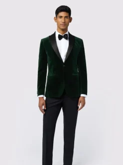Smokings En Feestkleding|Ted Baker Tailoring Green Velvet Jacket