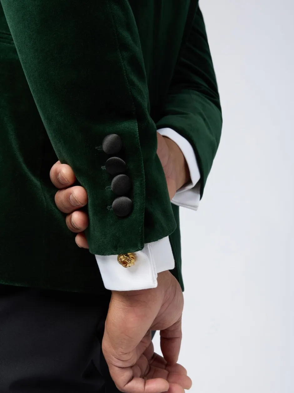 Smokings En Feestkleding|Ted Baker Tailoring Green Velvet Jacket