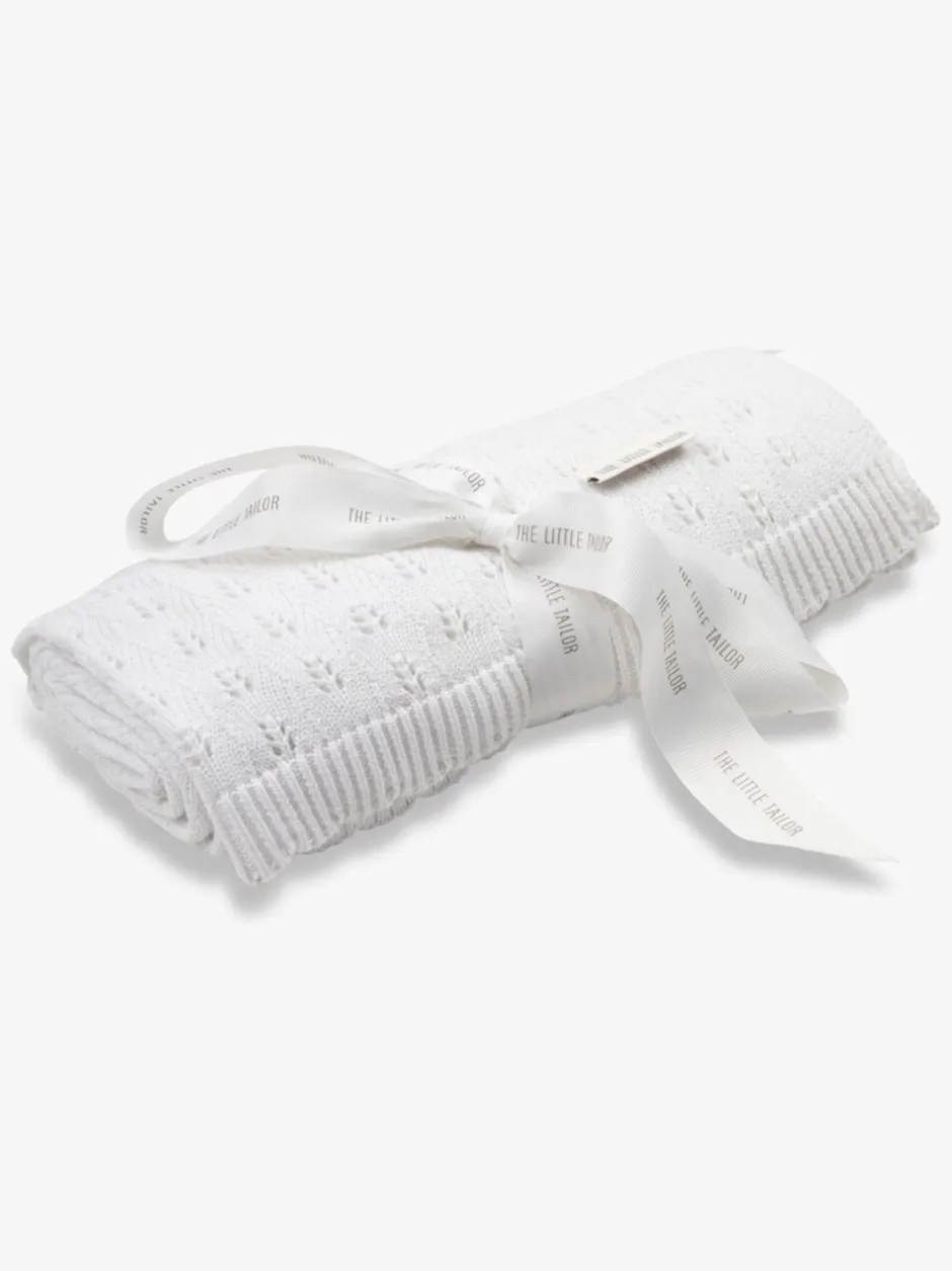 Babyartikelen En Slaapzakken |The Little Tailor ajourgebreid babydekentje van 100% katoen