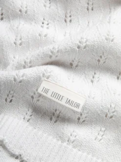 Babyartikelen En Slaapzakken |The Little Tailor ajourgebreid babydekentje van 100% katoen