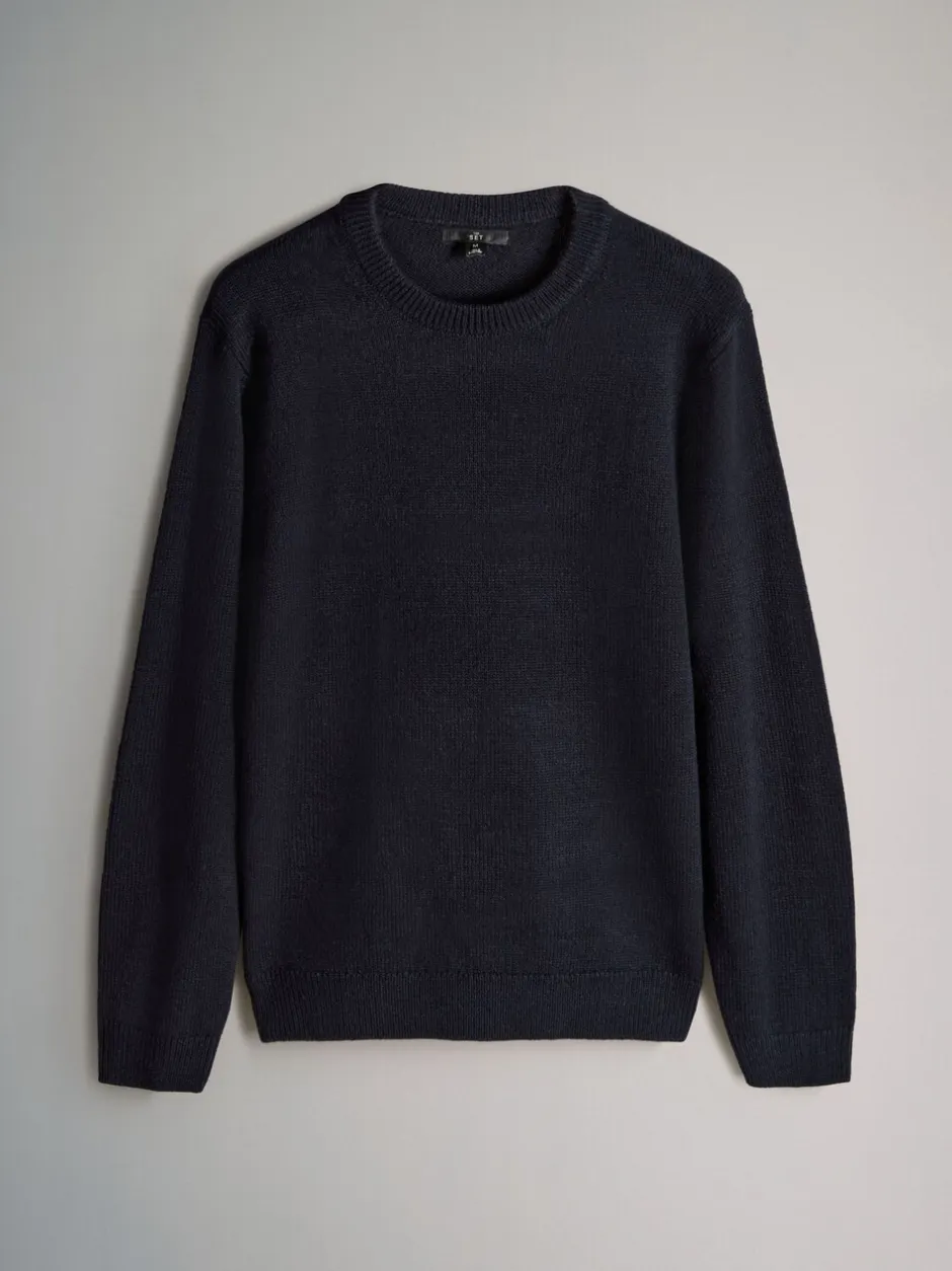 Gebreide Kleding|The Set 2 Pack Cable Knit and Zip Neck Jumpers