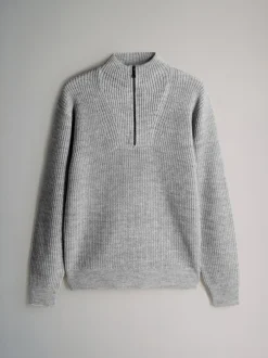 Gebreide Kleding|The Set 2 Pack Cable Knit and Zip Neck Jumpers