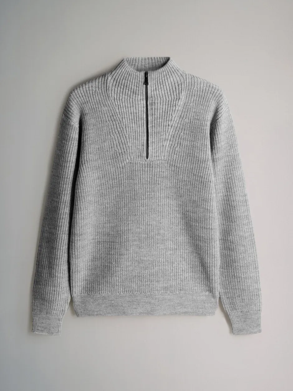 Gebreide Kleding|The Set 2 Pack Cable Knit and Zip Neck Jumpers