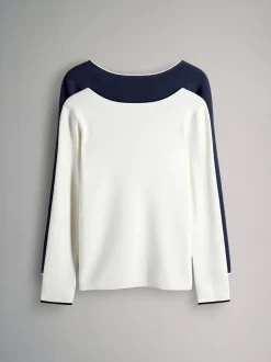Gebreide Kleding*The Set 2 Pack gebreide tops met afgebiesde lage ronde rug
