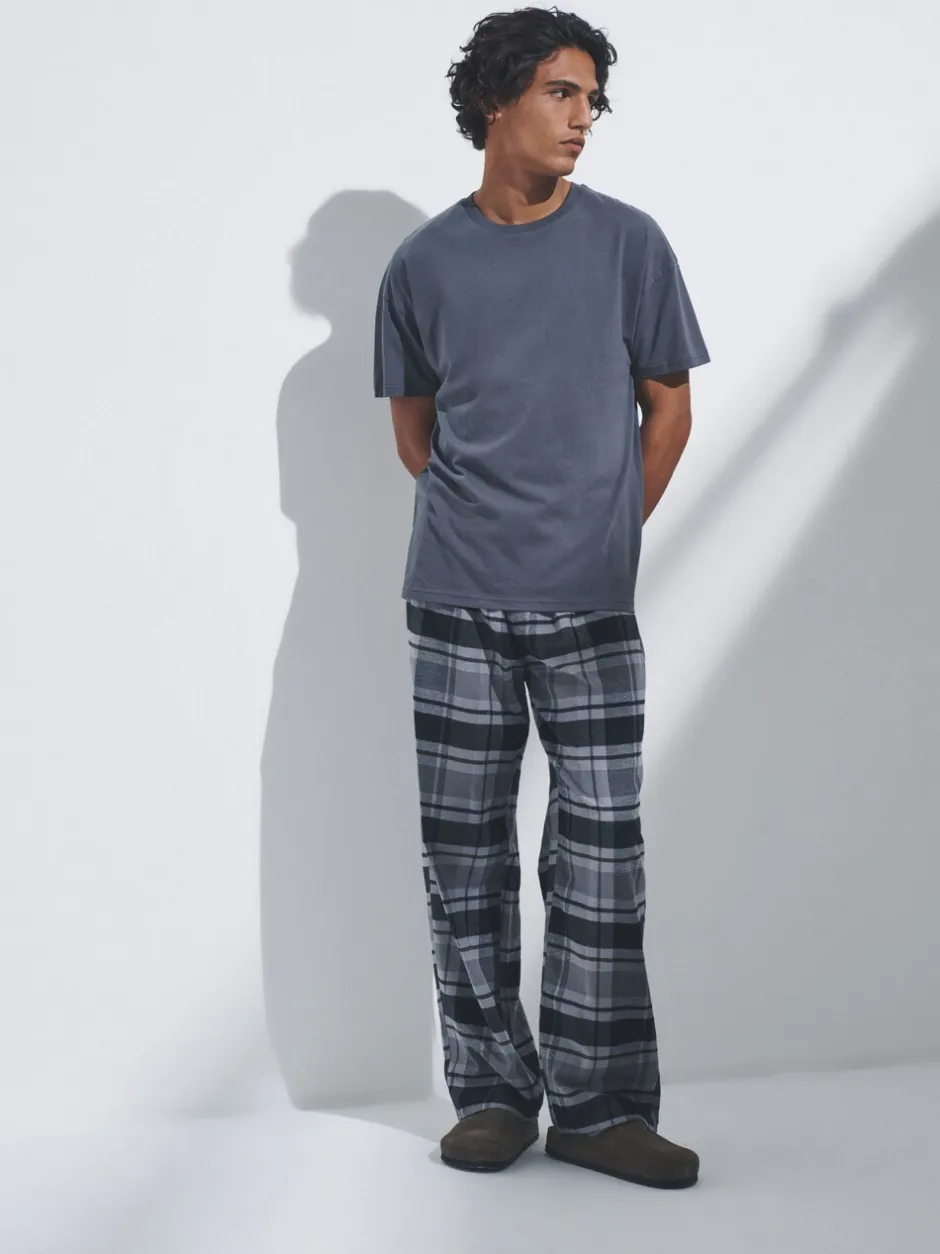 Pyjama's|Loungewear*The Set 2 Pack Jersey T-Shirt and Flannel Pyjamas