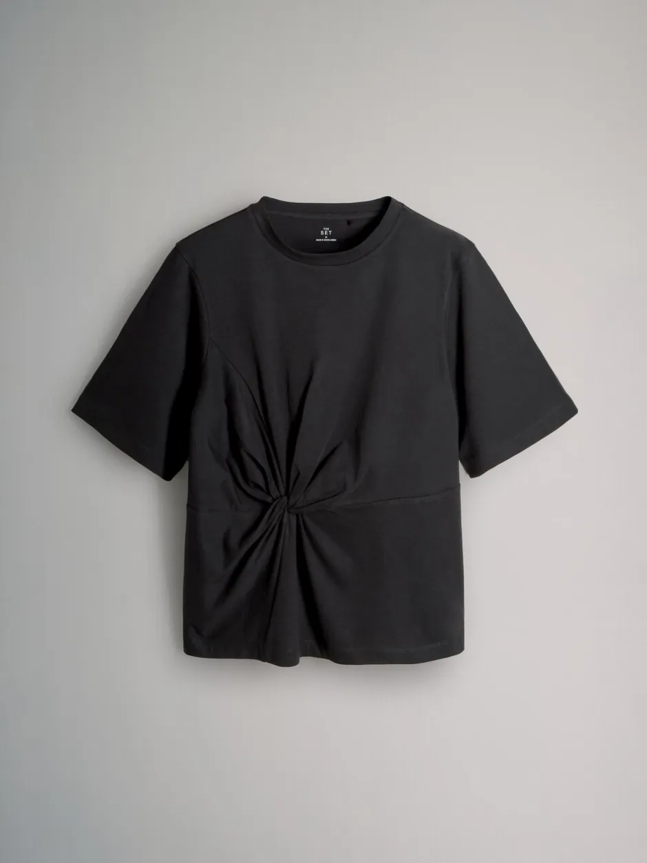 Tops En T-Shirts|The Set 3 Pack Knot Front T-Shirts