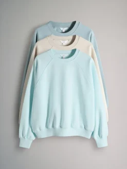 Hoody's En Sweatshirts|The Set 3 Pack Raglan Sweat Tops