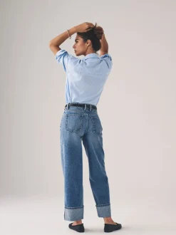 Jeans*The Set 2 Pack wijde pijpen jeans met omgeslagen zoom