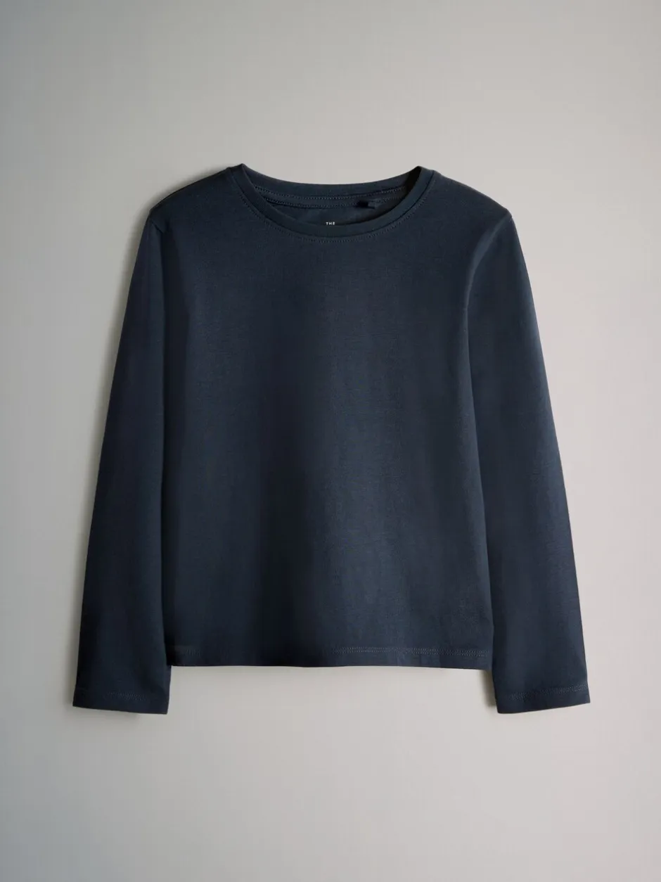 Pyjama's*The Set Long Sleeve Cotton Jersey T-Shirt and Woven Bottom Pyjamas Set