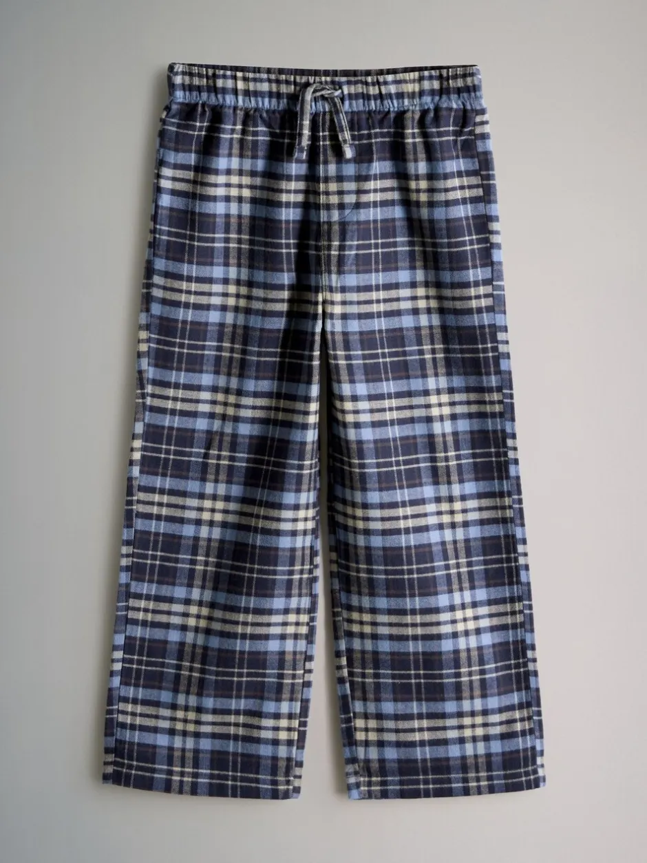 Pyjama's*The Set Long Sleeve Cotton Jersey T-Shirt and Woven Bottom Pyjamas Set