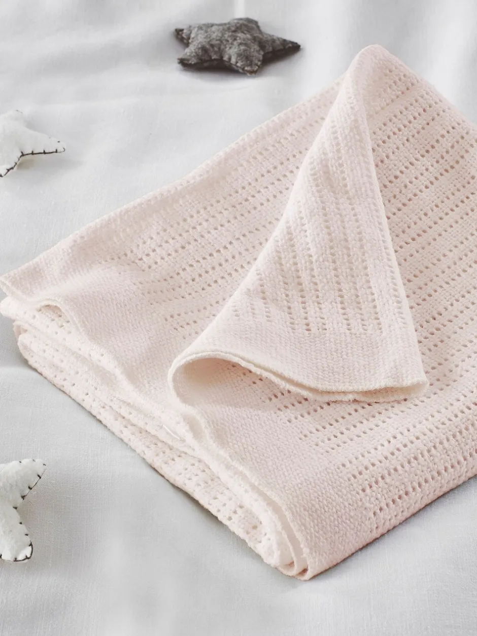 Babyartikelen En Slaapzakken |Kinderbeddengoed|The White Company - Cellulaire satijnen winterdeken Roze