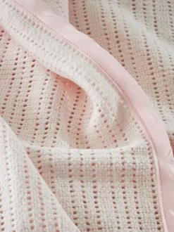 Babyartikelen En Slaapzakken |Kinderbeddengoed|The White Company - Cellulaire satijnen winterdeken Roze