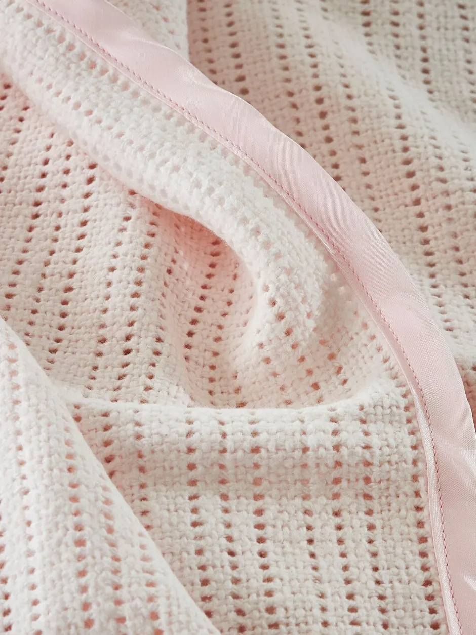 Babyartikelen En Slaapzakken |Kinderbeddengoed|The White Company - Cellulaire satijnen winterdeken Roze