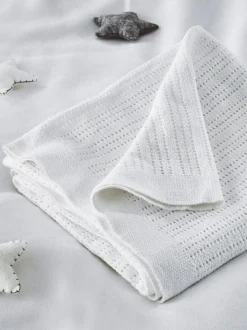 Babyartikelen En Slaapzakken |Kinderbeddengoed|The White Company - Cellulaire satijnen winterdeken Wit