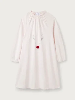 Nachtponnen|The White Company - Roze Jingles nachthemd met stippen